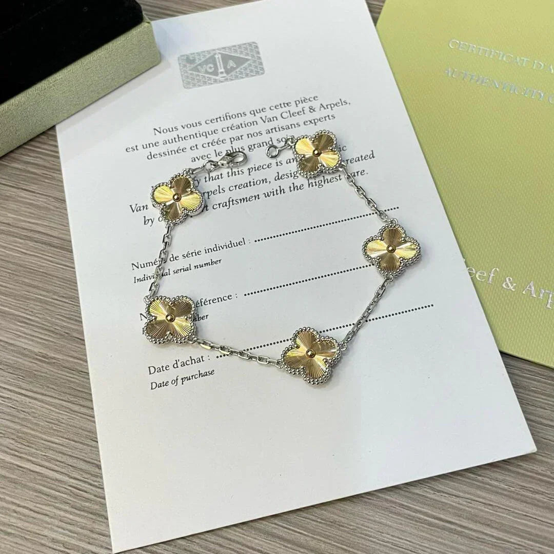 [Elara jewelsry ] CLOVER 5 MOTIF LASER BRACELET COLLECTION