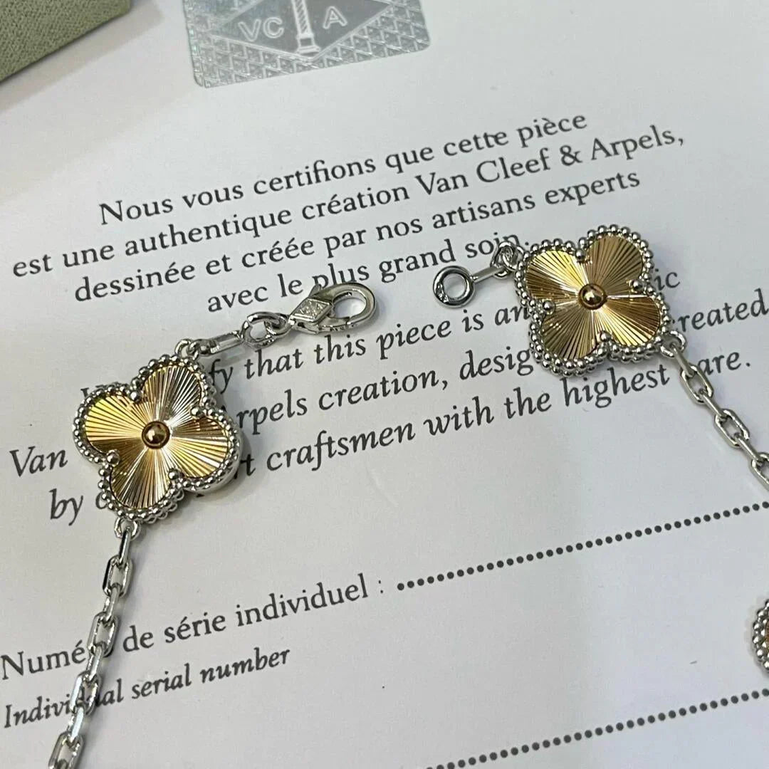 [Elara jewelsry ] CLOVER 5 MOTIF LASER BRACELET COLLECTION