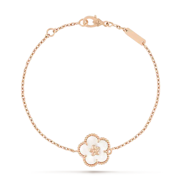 [Elara jewelsry ]LUCKY WHITE MOP PLUM BLOSSOM  BRACELET