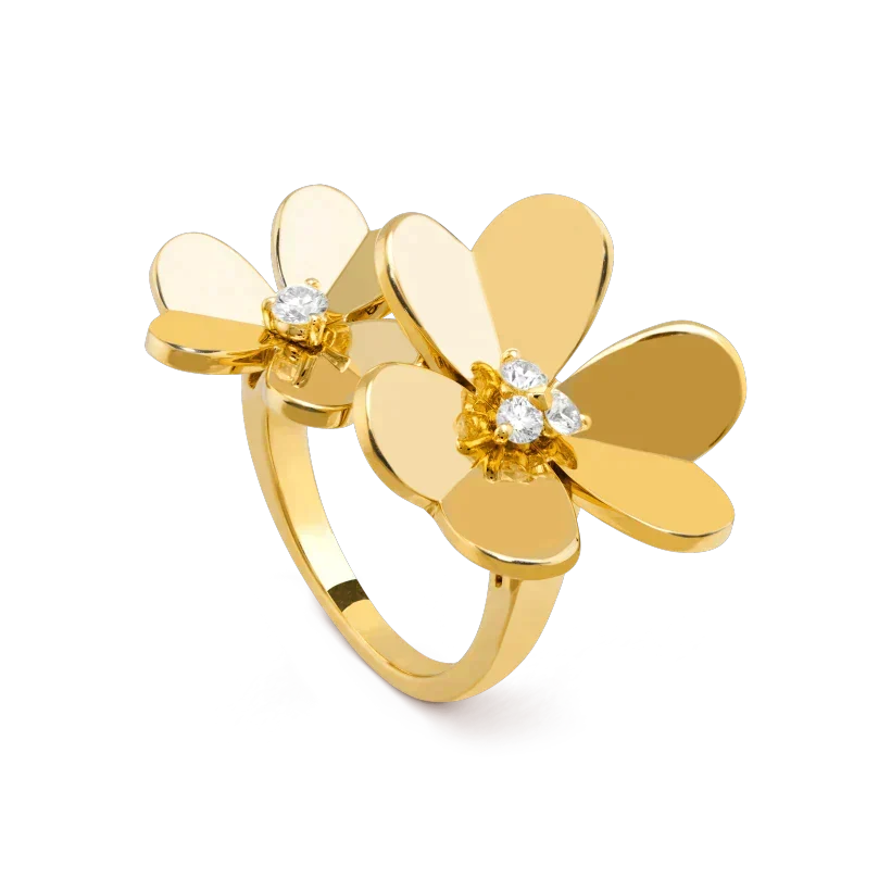 [Elara jewelsry ]CLOVER COMOS GOLD DIAMOND RING