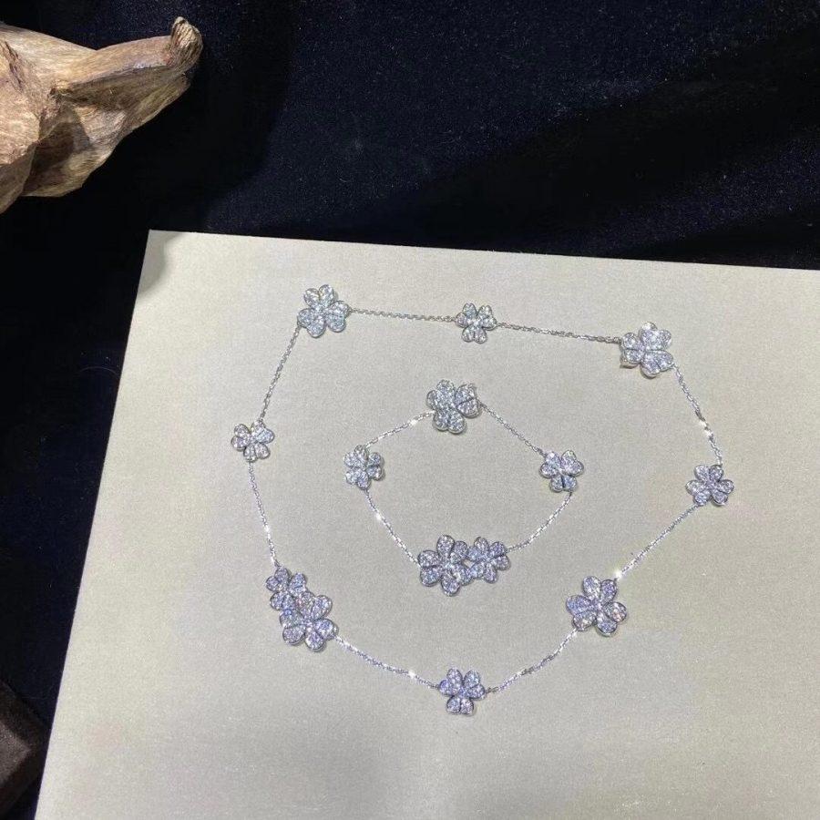[Elara jewelsry ]FRIVOLE SILVER 5 FLOWERS BRACELET