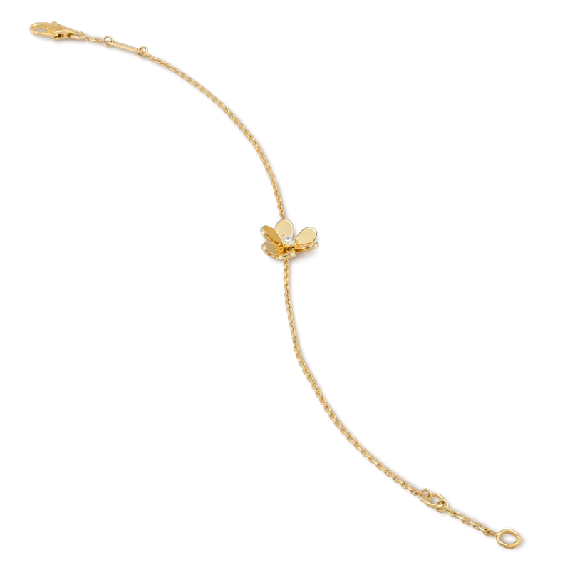 [Elara jewelsry ]FRIVOLE GOLD FLOWER PINK MALACHITE BRACELET