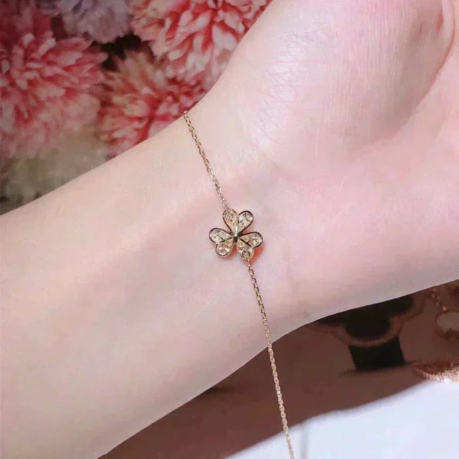 [Elara jewelsry ]FRIVOLE GOLD FLOWER DIAMOND BRACELET