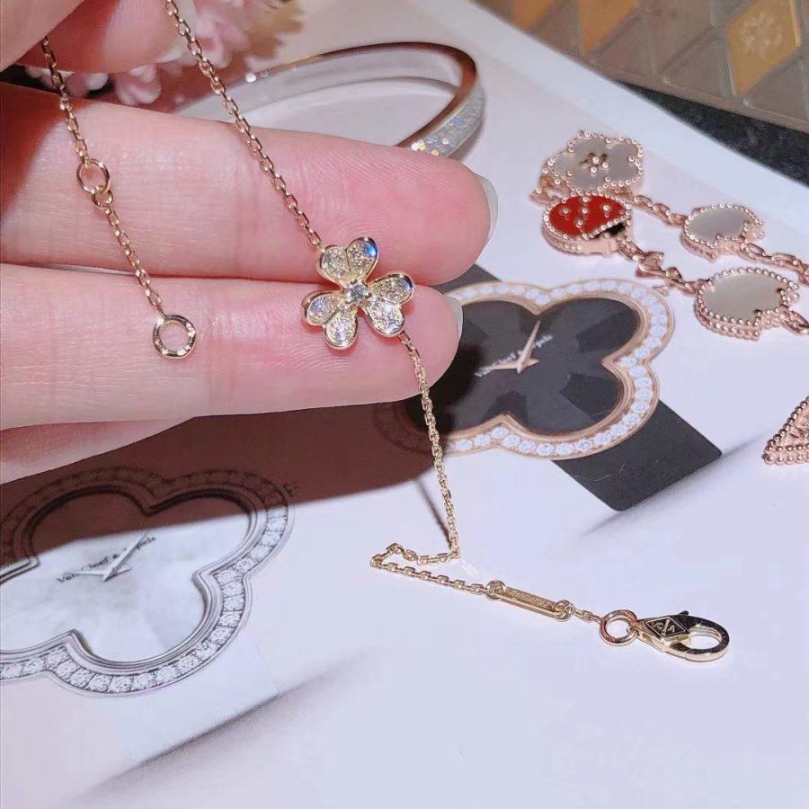 [Elara jewelsry ]FRIVOLE GOLD FLOWER DIAMOND BRACELET