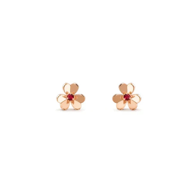 [Elara jewelsry ]FRIVOLE  FLOWER PINK EARRINGS