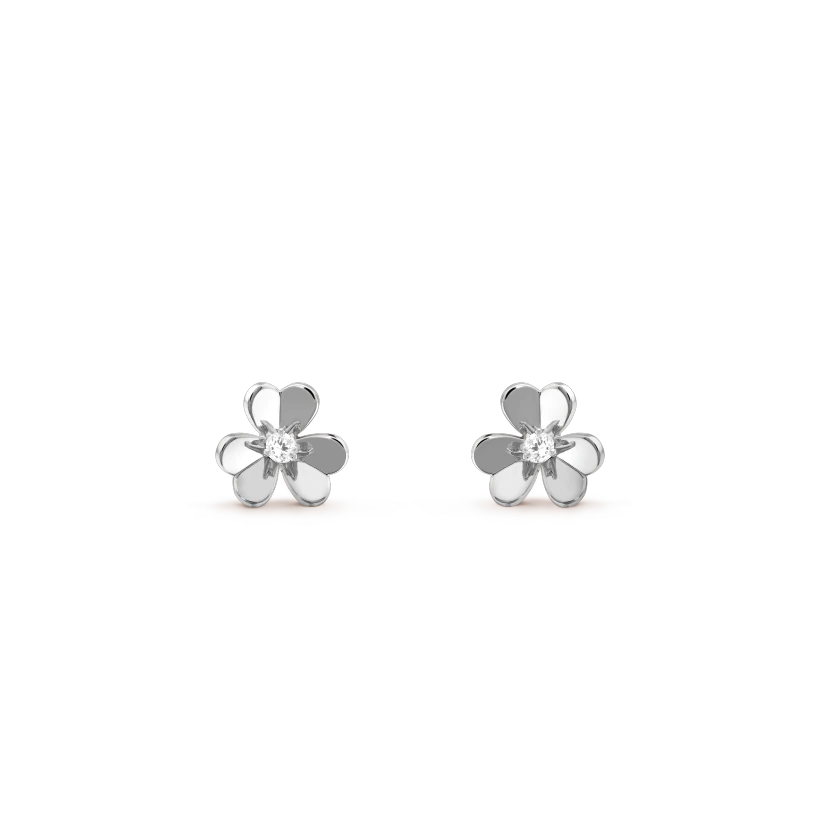 [Elara jewelsry ]FRIVOLE MINI SILVER FLOWER EARRINGS