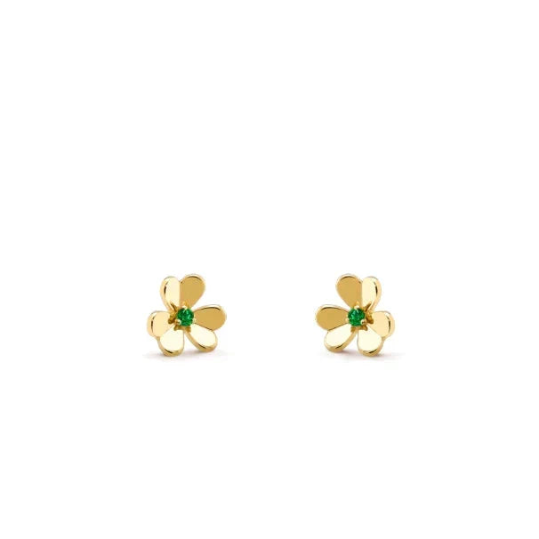 [Elara jewelsry ]FRIVOLE  FLOWER MALACHITE EARRINGS