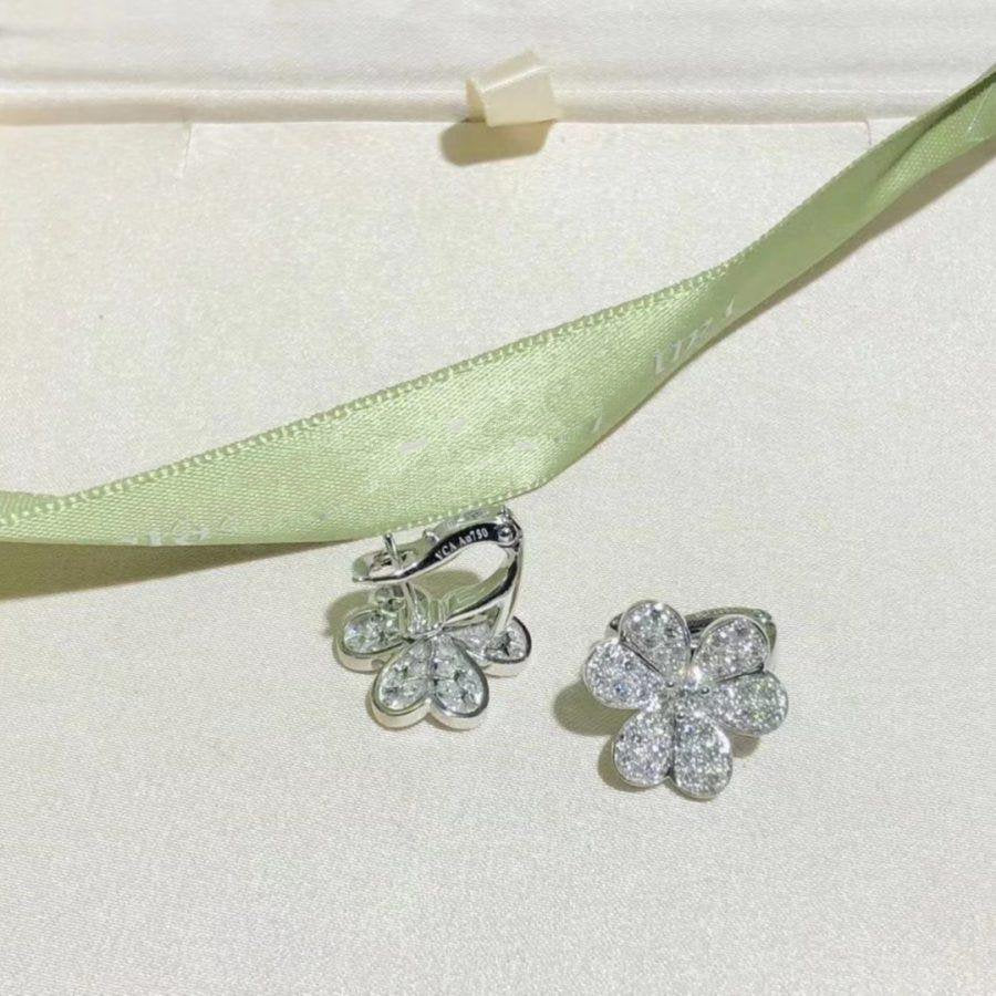 [Elara jewelsry ]FRIVOLE SILVER FLOWER DIAMOND EARRINGS