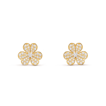 [Elara jewelsry ]FRIVOLE GOLD FLOWER DIAMOND EARRINGS