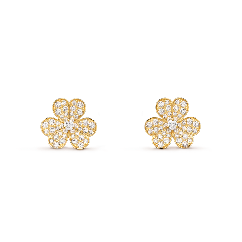 [Elara jewelsry ]FRIVOLE GOLD FLOWER DIAMOND EARRINGS