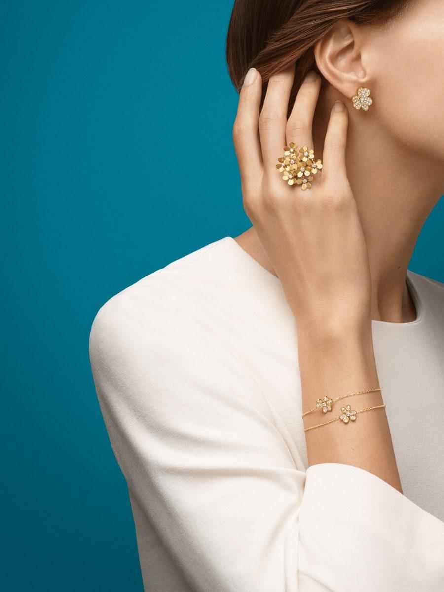 [Elara jewelsry ]FRIVOLE GOLD FLOWER DIAMOND EARRINGS
