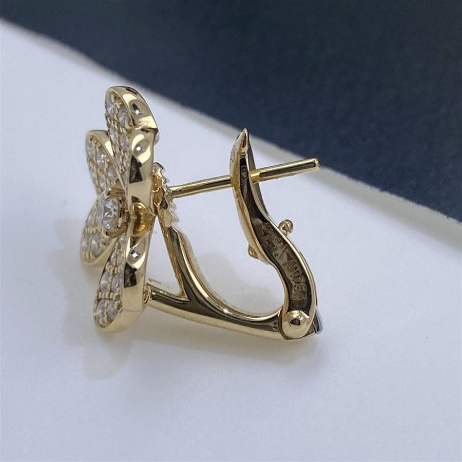 [Elara jewelsry ]FRIVOLE GOLD FLOWER DIAMOND EARRINGS