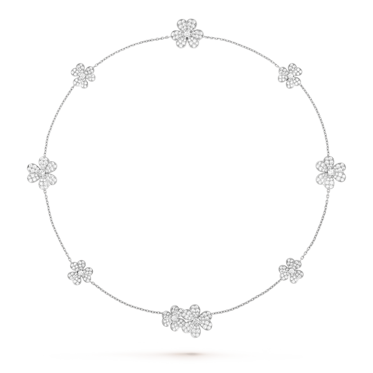 [Elara jewelsry ]FRIVOLE SILVER 9 FLOWERS NECKLACE
