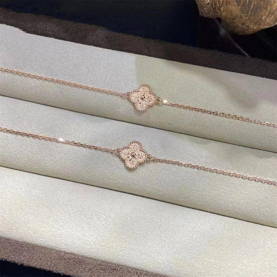 [Elara jewelsry ]CLOVER SINGLE FLOWER BRACELET