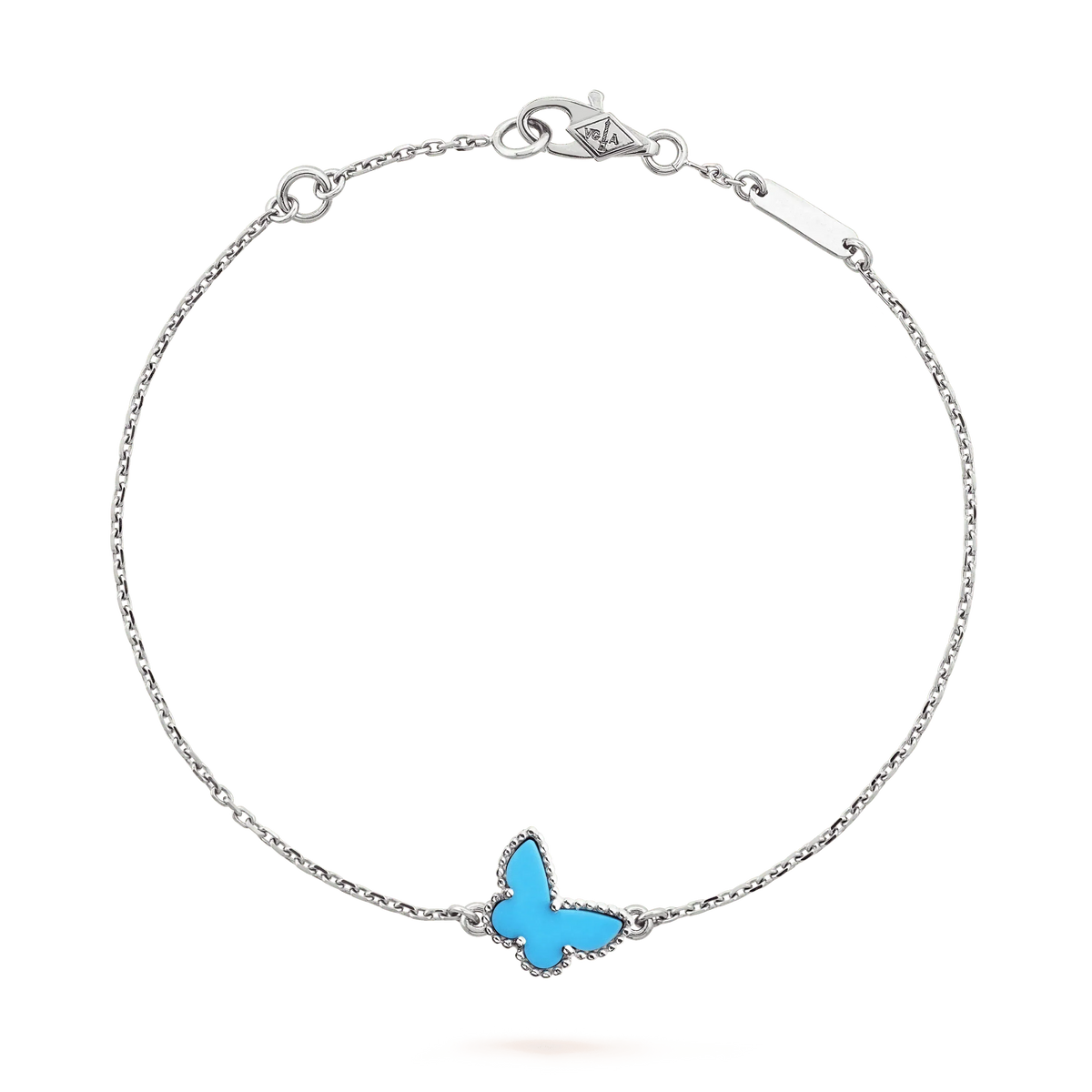 [Elara jewelsry ]BUTTERFLY TURQUOISE BUTTERFLY BRACELET SILVER