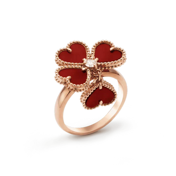[Elara jewelsry ]SWEET CLOVER CARNELIAN RING