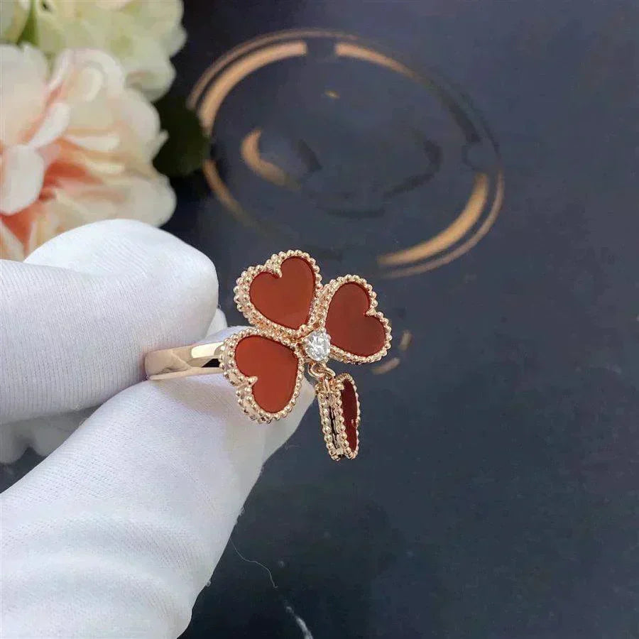 [Elara jewelsry ]SWEET CLOVER CARNELIAN RING