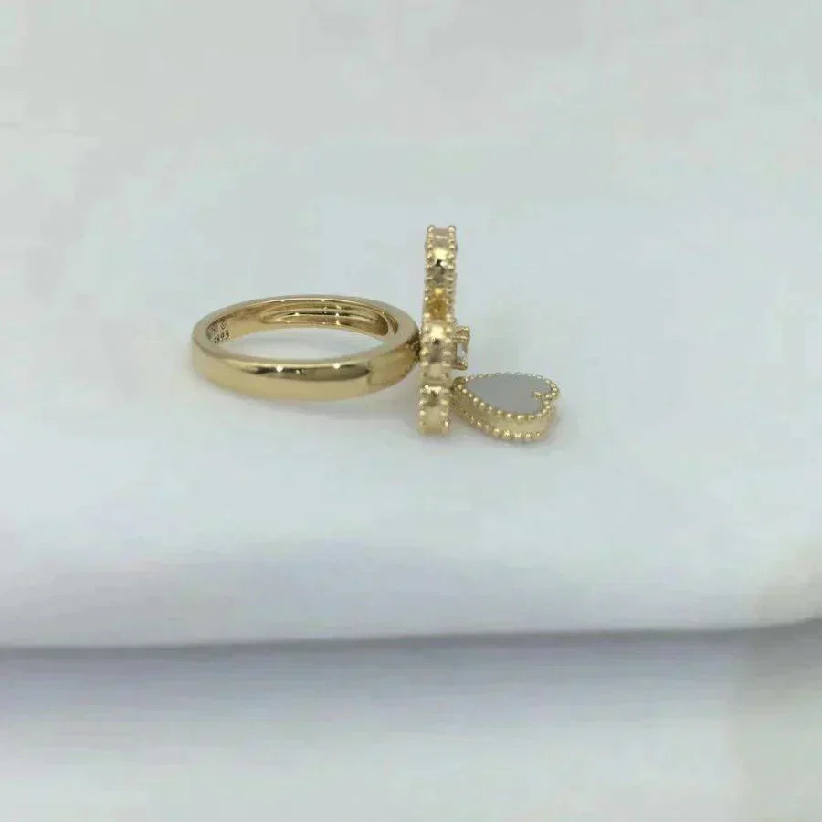 [Elara jewelsry ]SWEET CLOVER WHITE MOP RING
