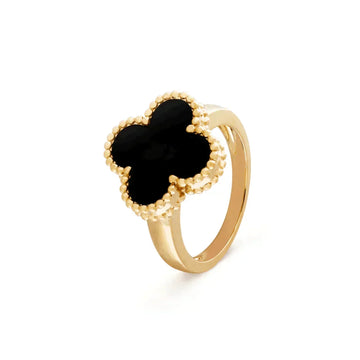 [Elara jewelsry ]CLOVER ONYX RING