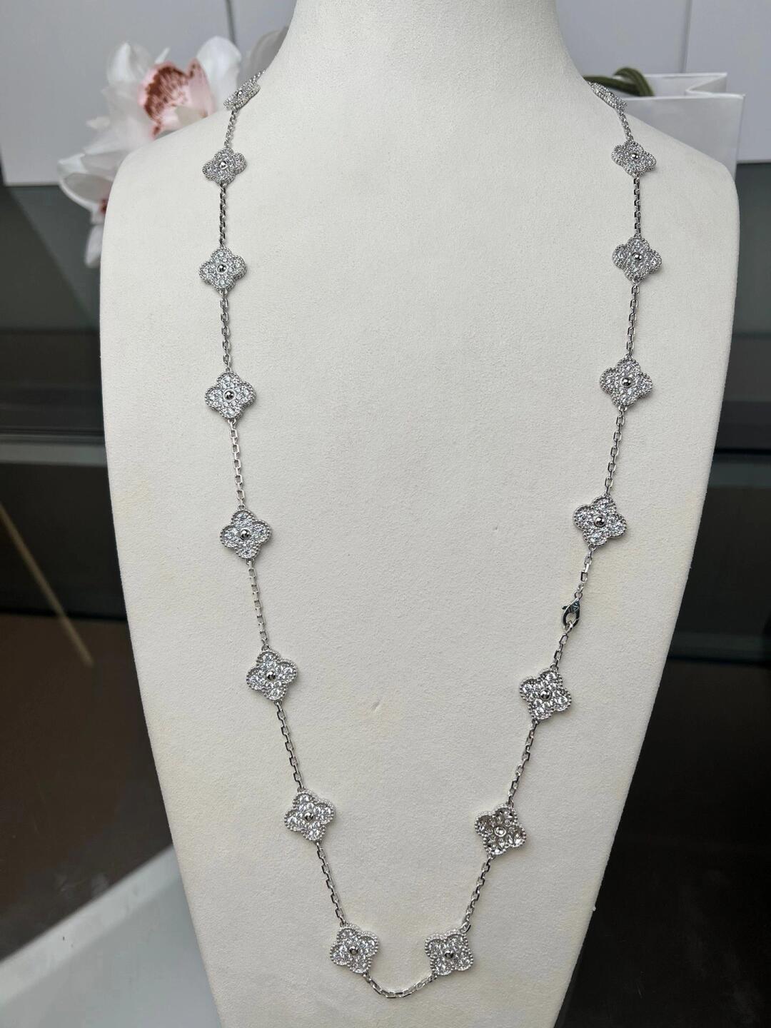 [Elara jewelsry ]CLOVER 20 MOTIFS DIAMOND SILVER
