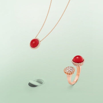 [Elara jewelsry ]PERLEE COULEURS DIAMOND ROSE GOLD BETWEEN THE FINGER RING