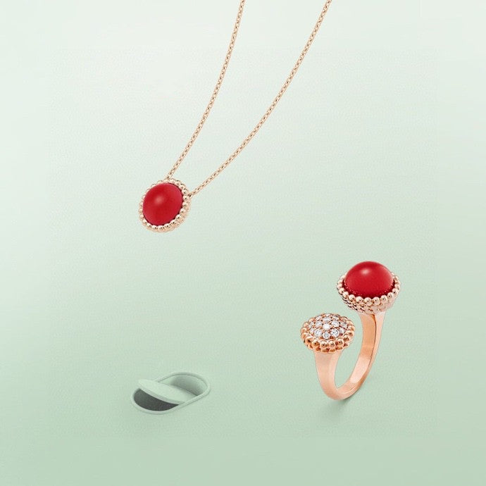 [Elara jewelsry ]PERLEE COULEURS DIAMOND ROSE GOLD BETWEEN THE FINGER RING