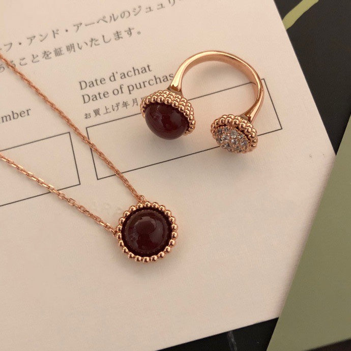 [Elara jewelsry ]PERLEE COULEURS DIAMOND ROSE GOLD BETWEEN THE FINGER RING