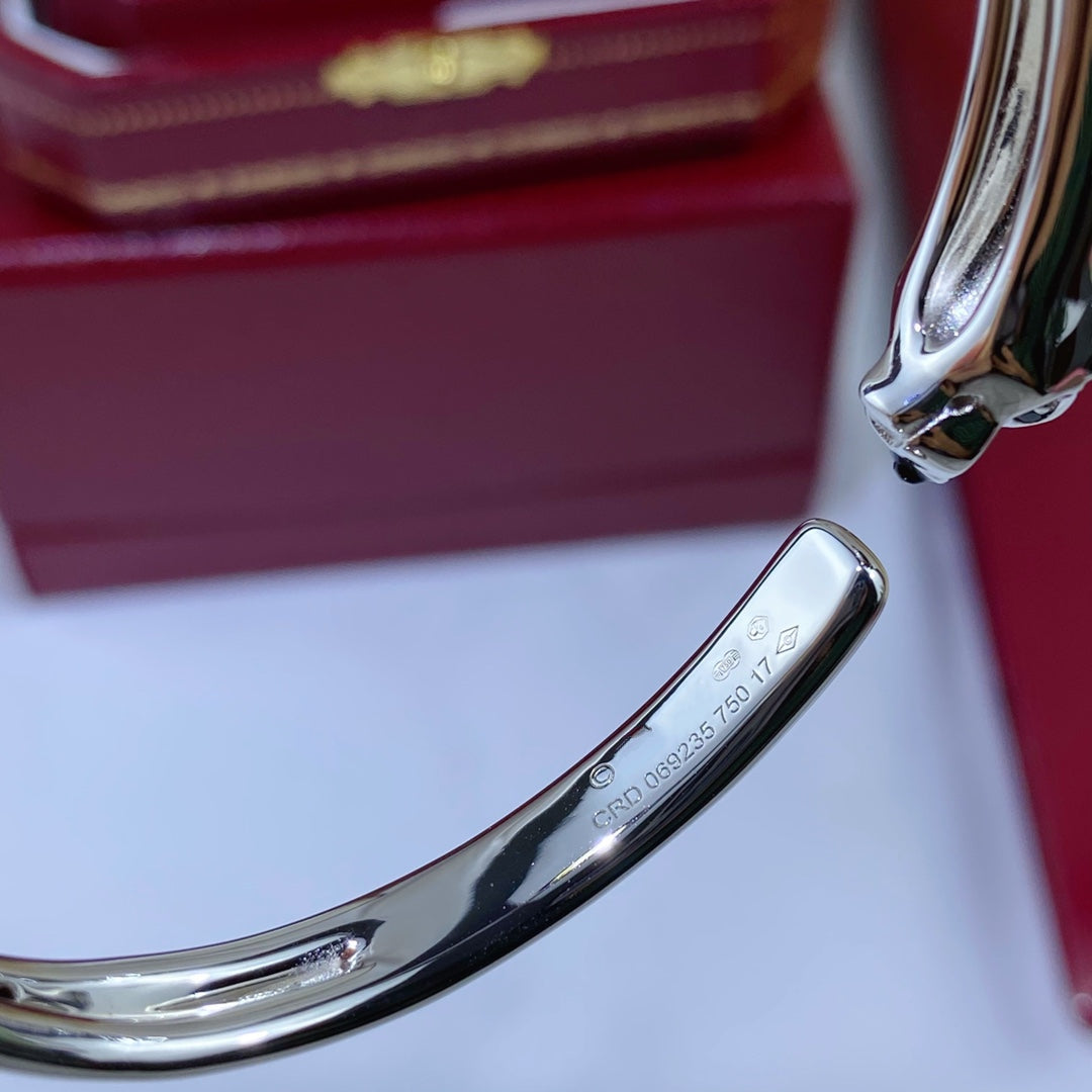 [Elara jewelsry ]PANTHERE SILVER OPEN BRACELET