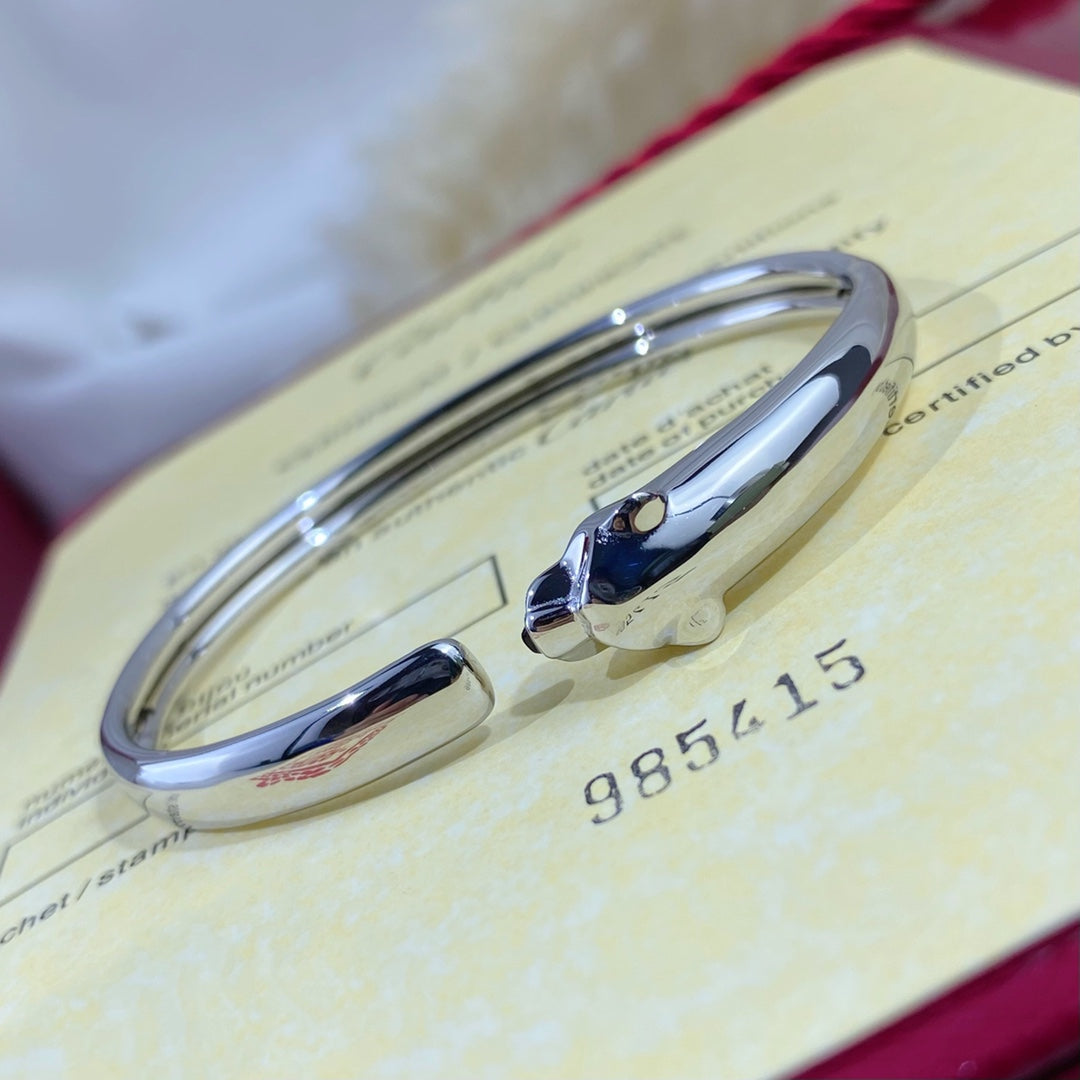 [Elara jewelsry ]PANTHERE SILVER OPEN BRACELET