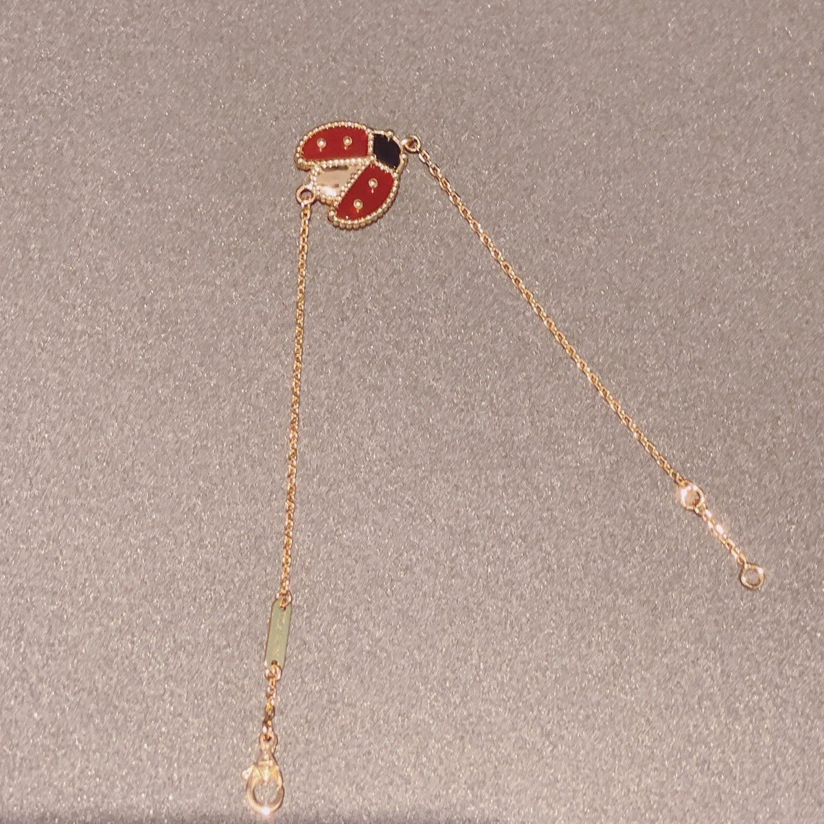 [Elara jewelsry ]LUCKY SPRING 1 MOTIF PINK GOLD BRACELET