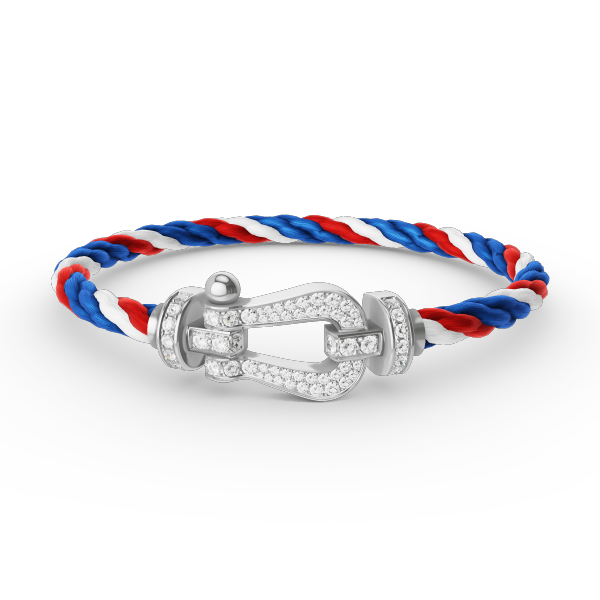 [Elara jewelsry ]FORCE LARGE HORSESHOE FULL DIAMOND BRACELET SILVER