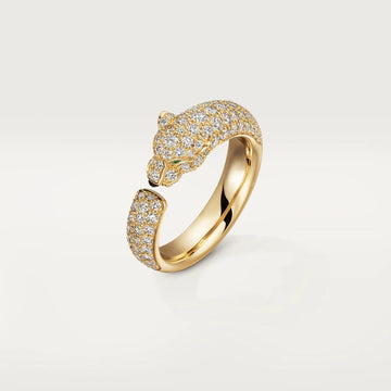 [Elara jewelsry ]PANTHERE PINK GOLD DIAMOND RING