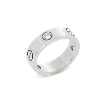 [Elara jewelsry ]LOVE RING 5.5MM 3 DIAMONDS SILVER