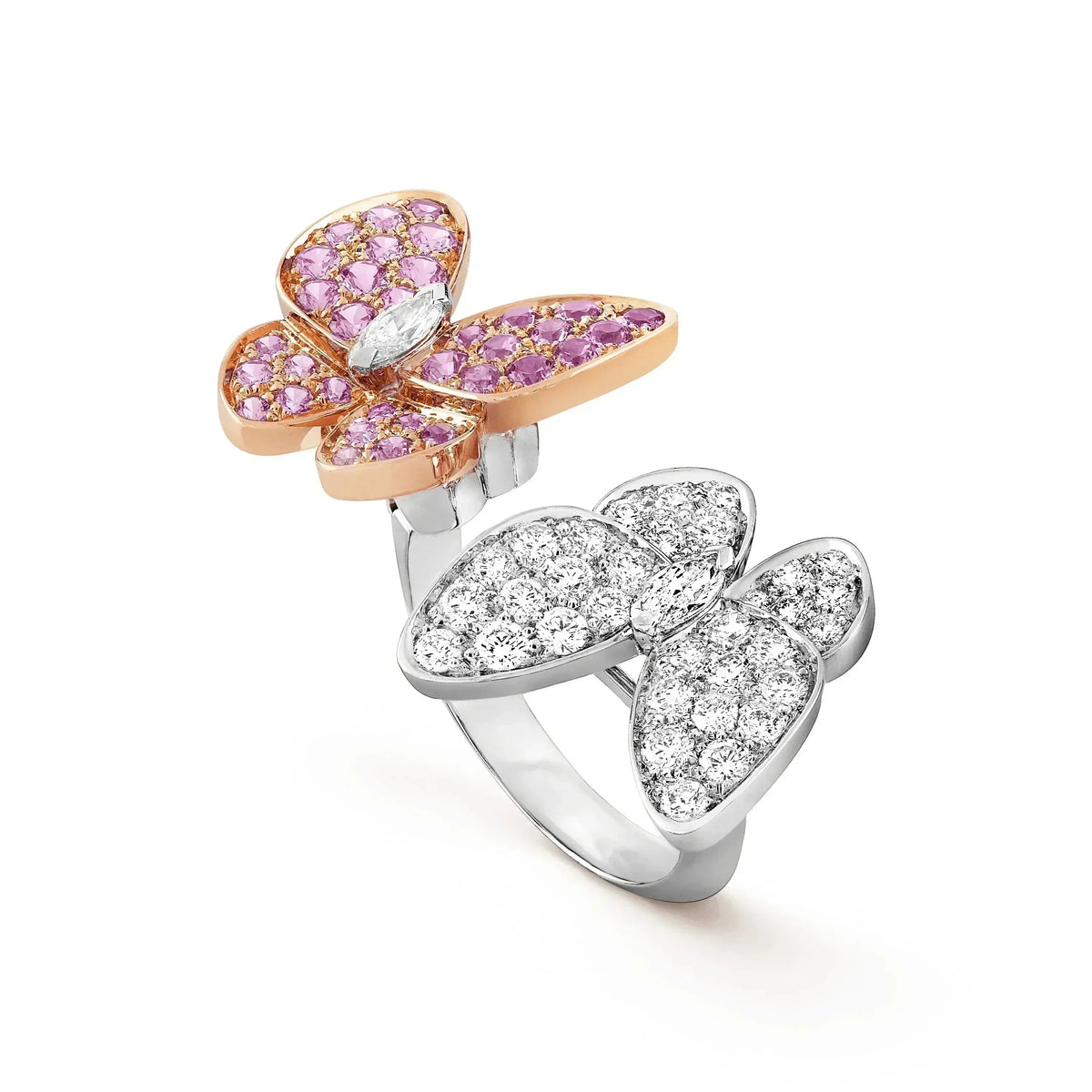 [Elara jewelsry ]TWIN BUTTERFLY DIAMOND RING