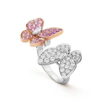 [Elara jewelsry ]TWIN BUTTERFLY DIAMOND RING