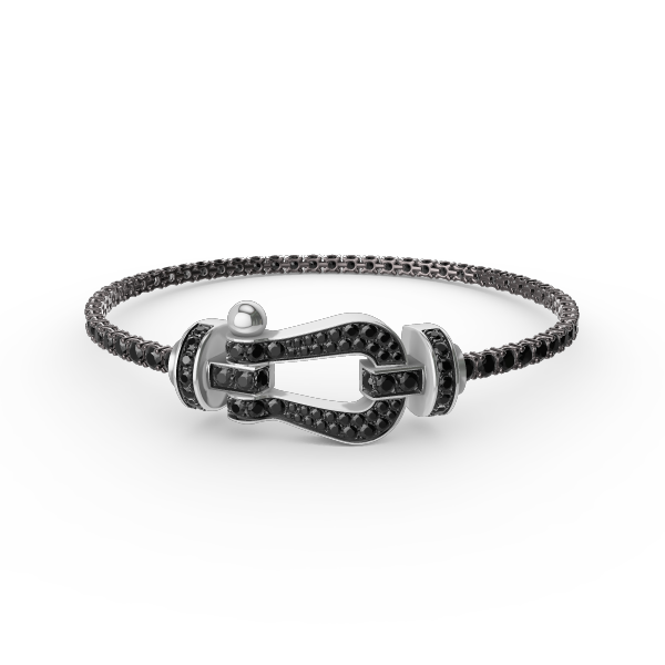[Elara jewelsry ]FORCE  LARGE HORSESHOE FULL DIAMOND TENNIS BRACELET